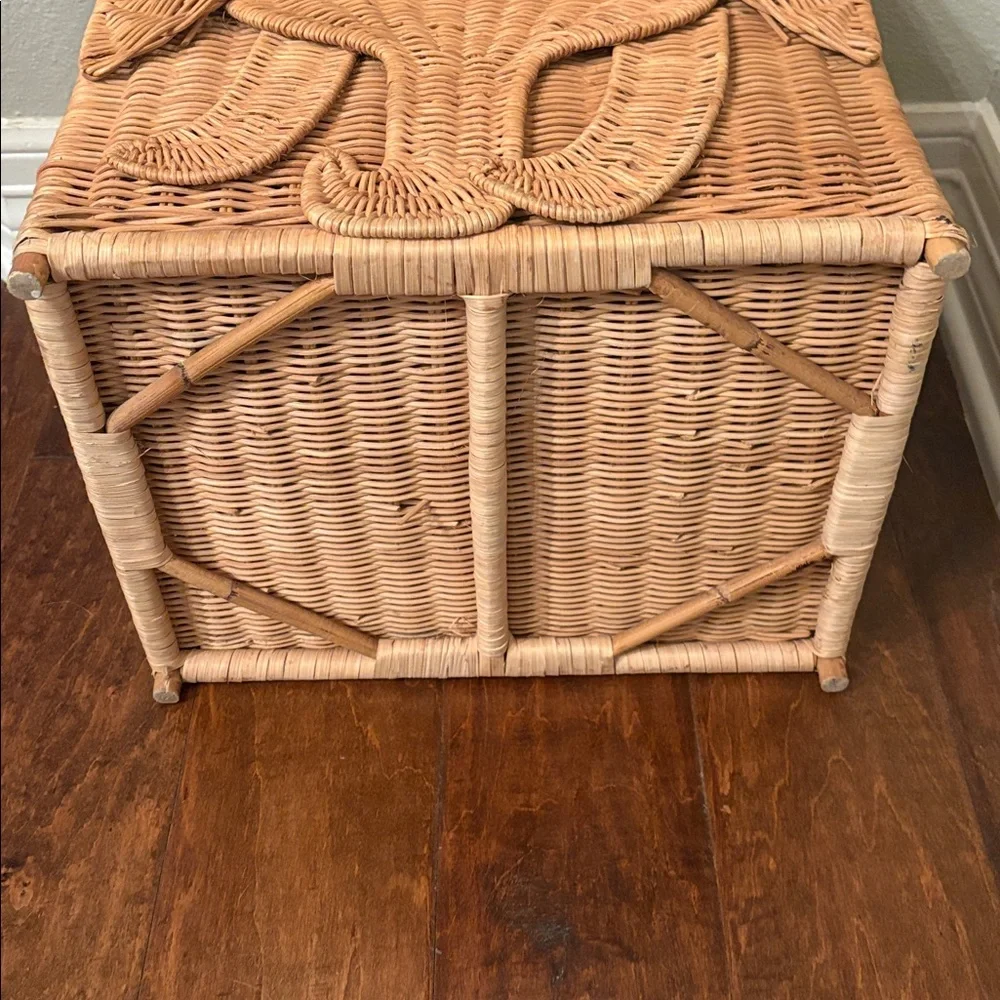 Elephant Wicker Storage Basket